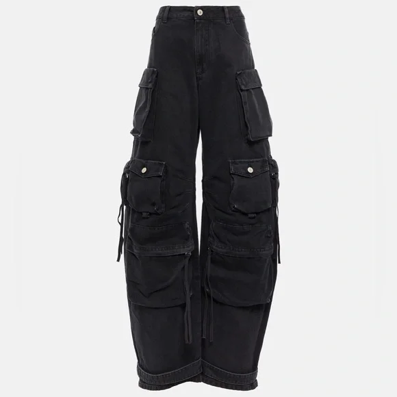 The Attico Fern Long Pants in Black - Picture 2 of 4